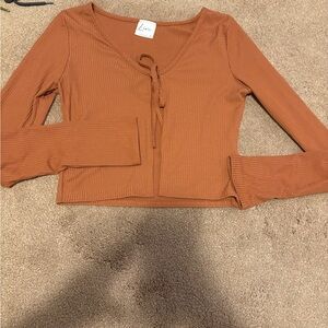 3 for $20 Livi by Olivia Rae Women's Rust Long Sleeve Top size small